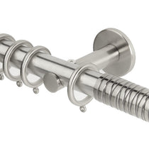 Wired Barrel Stainless Steel Curtain Poles